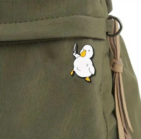 Duck Holding Knife Pin