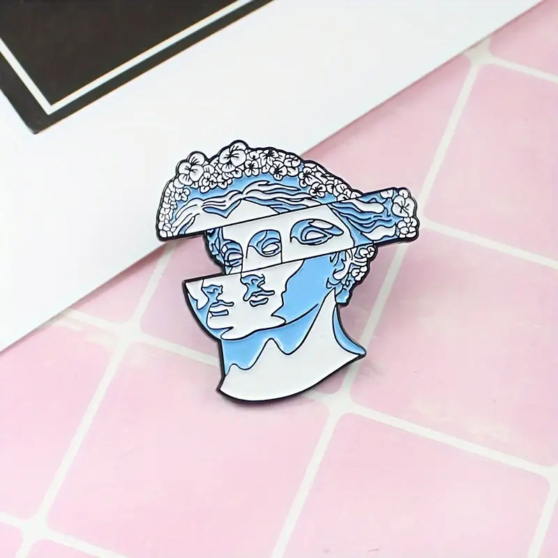Greek David Sculpture Pin