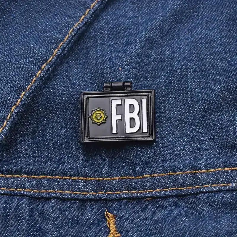 Funny Simpsons FBI Meme Pin